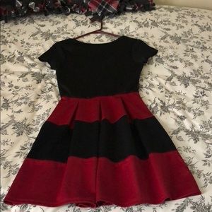 Black and red dress